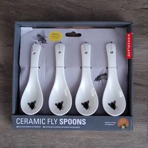Kikkerland Ceramic Fly Spoons